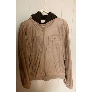 Charles and a Half Leather Jacket